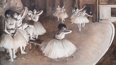 Edgar Degas (1834 - 1917) Répétition d'un ballet sur la scène